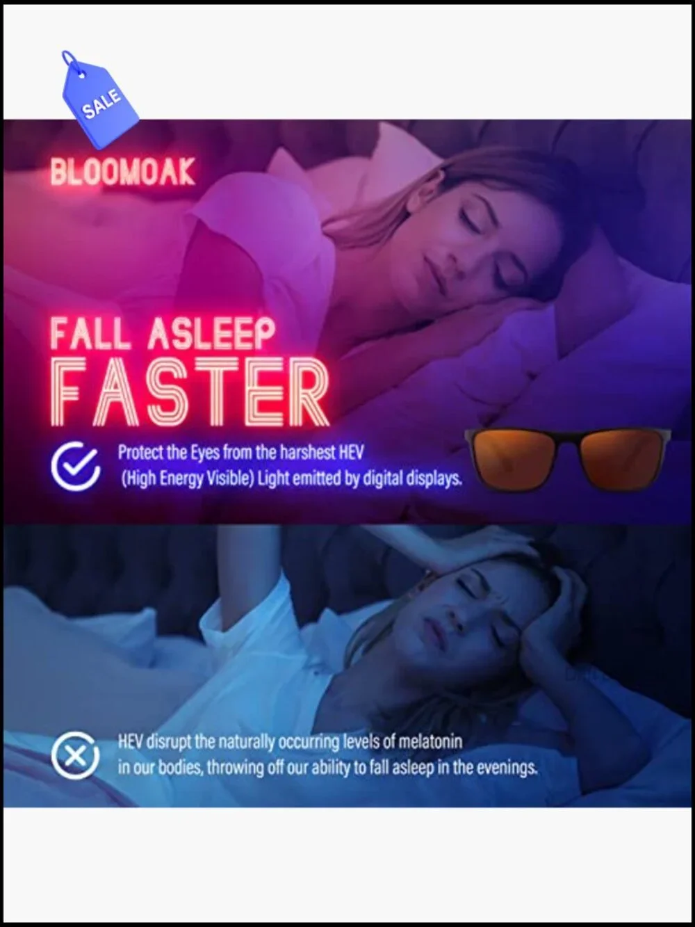 Blue Light Blocking Gaming Glasses Anti Glare Anti Fatigue for Screens TR90